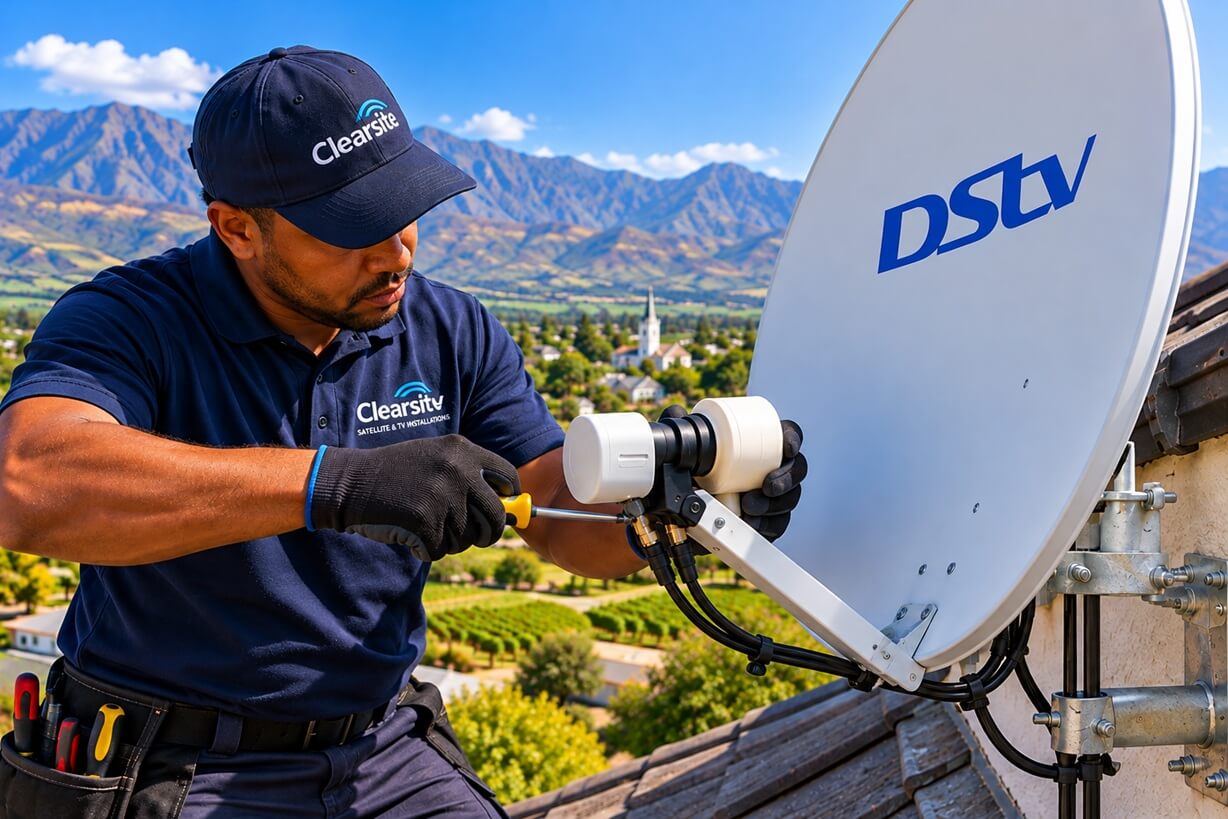 Satellite dish alignment and DStv signal repair equipment